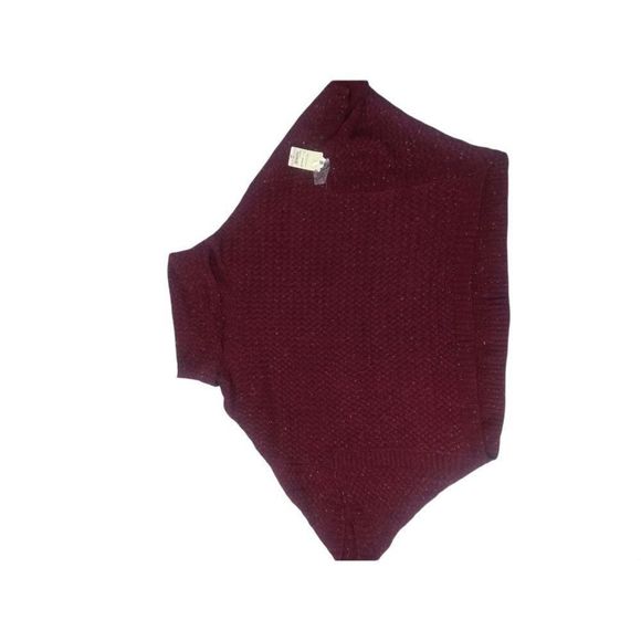 St. John's Bay Turtleneck Cowl Neck Batwing Plus Sized Sweater Red 3X - Picture 7 of 9